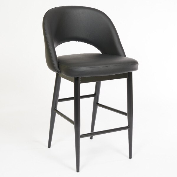 Henricks Stool black leatherette
